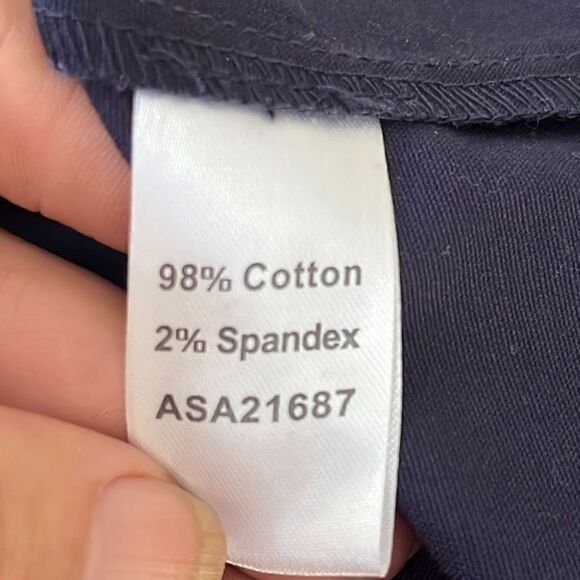 NWT Appleseed’s Navy Blue Button Up Cargo Jean Style Jacket Women’s Medium - Picture 9 of 9